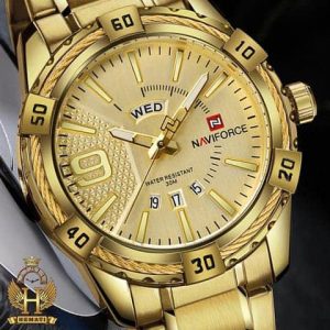 خرید ساعت مردانه نیوی فورس مدل naviforce nf9117m طلایی