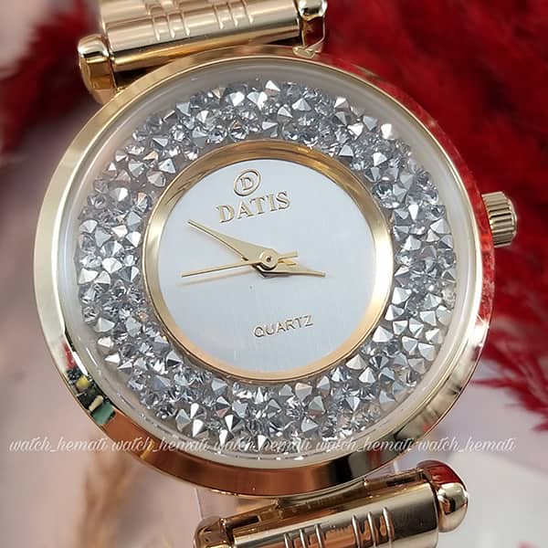 خرید انلاین ساعت زنانه داتیس اورجینال مدل DATIS D8374DL طلایی
