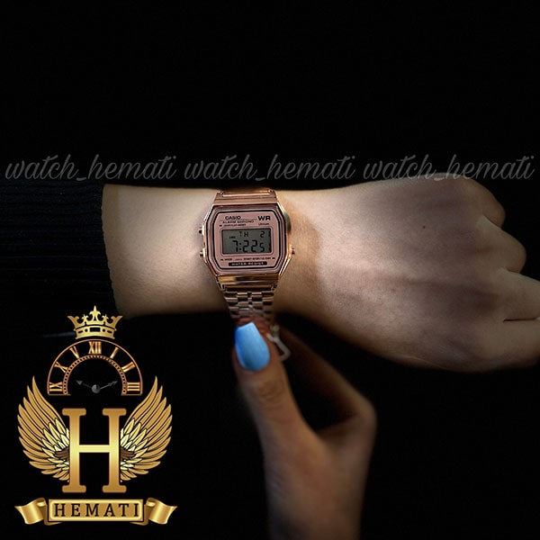 ساعت ست زنانه و مردانه کاسیو نوستالژی A159W رزگلد گالری ساعت همتی