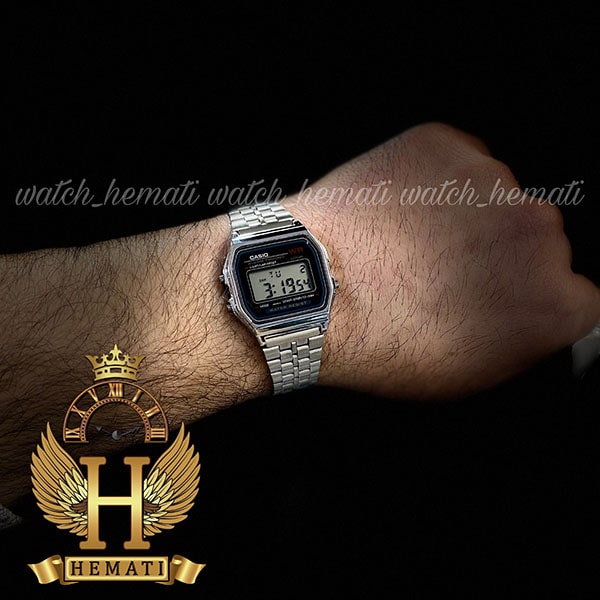 خرید انلاین ساعت اسپرت کاسیو نوستالژی CASIO A159WA-N1DF نقره ای