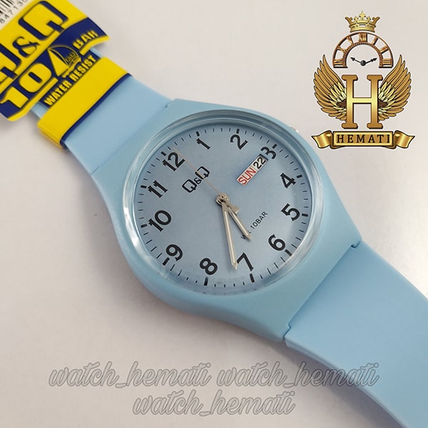 مشخصات ساعت مچی عقربه ای کیو اند کیو A212J006Y به رنگ آبی