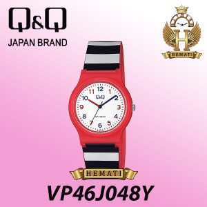 خرید ، قیمت ، مشخصات ساعت مچی عقربه ای کیو اند کیو VP46J048Y مشکی قرمز