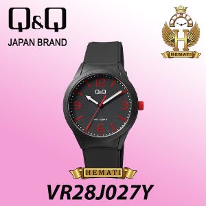 بهترین فروشنده ساعت مچی عقربه ای کیو اند کیو VR28J027Y مشکی قرمز
