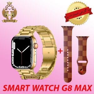 خرید ساعت هوشمند مدل SMART WATCH G8 MAX با گارانتی اسمارت رز رنگ طلایی
