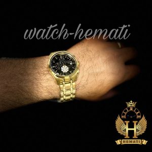 فروش ساعت مردانه تیسوت بند فلزی مدل TISSOT 035617A TS101 قاب و بند طلایی با صفحه مشکی
