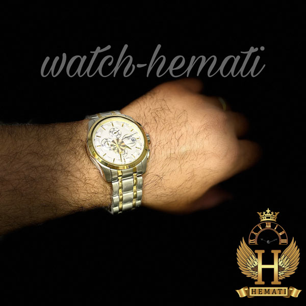 فروش ساعت مردانه تیسوت بند فلزی مدل TISSOT 035617A TS106 نقره ای طلایی با صفحه نقره ای
